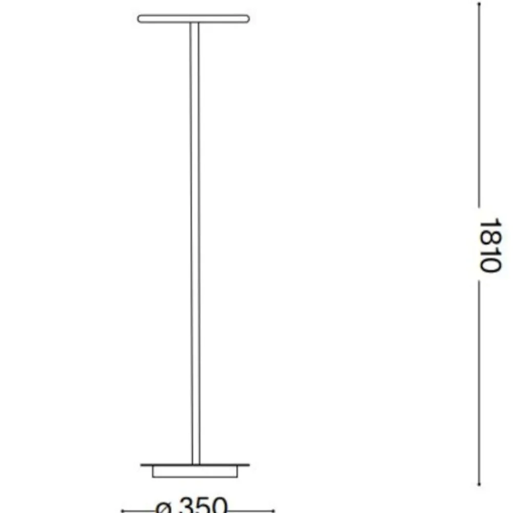 Lampade Da Terra-Ideal Lux Colonna pt4 lampada da terra gx53 led 3000k