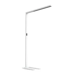 Lampade Da Terra-Ideal Lux Comfort-2 pt 2700k-6000k piantana per ufficio moderna bianca led