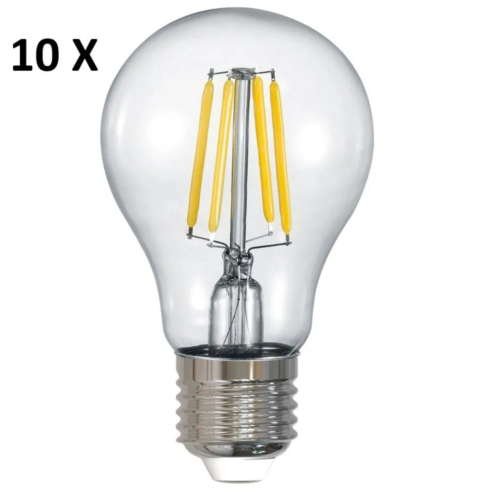 Lampadine Led-Selezionato da Mazzolaluce Confezione da 10 lampadine e27 led 7w 3000k 806 lumen dimmerabile