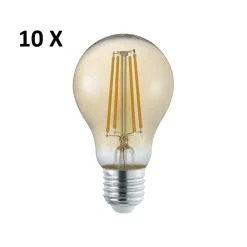 Lampadine Led-Selezionato da Mazzolaluce Confezione da 10 lampadine led e27 7w 2700k 700 lumen dimmerabile