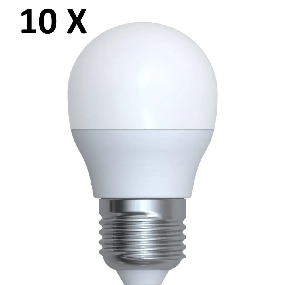 Lampadine Led-Selezionato da Mazzolaluce Confezione da 10 lampadine led e27 4,9w 3000k 470 lumen