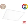 Plafoniere Moderne-Ideal Lux Confezione da n2 led panel pannello 60x60 40w 4000k da incasso