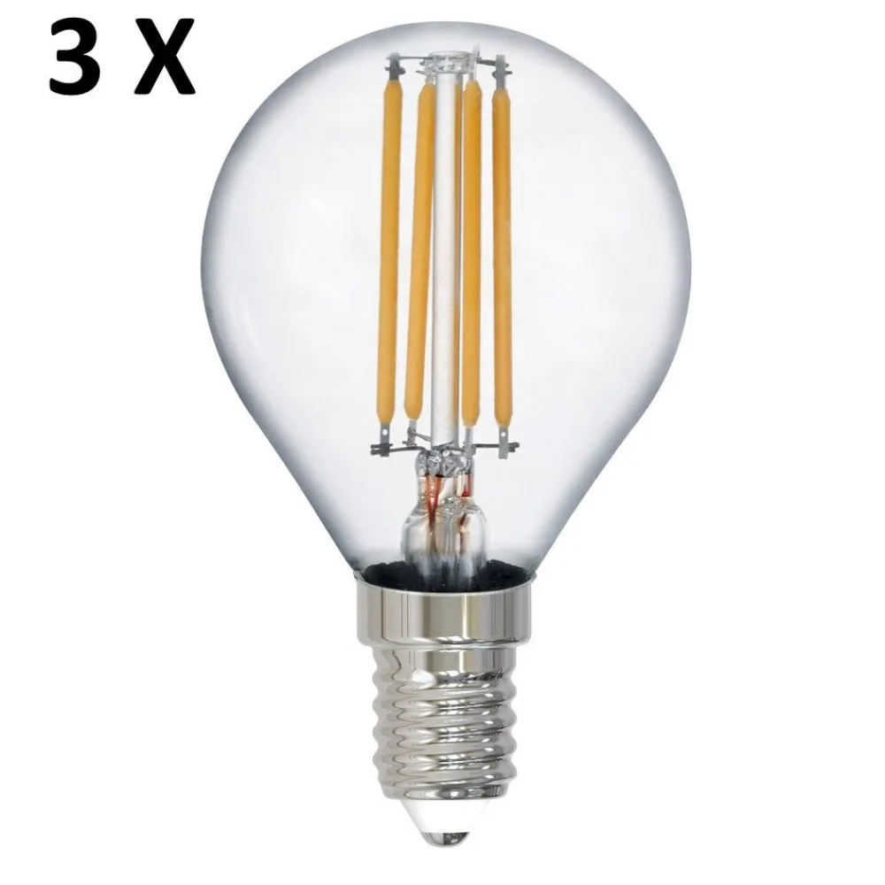 Lampadine Led-Selezionato da Mazzolaluce Confezione 3 lampadine e14 led 2w 2700k 250 lumen