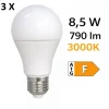 Lampadine Led-Selezionato da Mazzolaluce Confezione 3 lampadine led e27 8,5w 3000k 790 lumen
