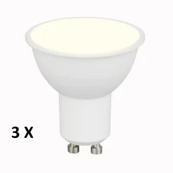 Lampadine Led-Selezionato da Mazzolaluce Confezione 3 lampadine led gu10 4,5w 4000k ottica 38 345 lumen
