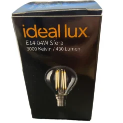 Lampadine Led-Ideal Lux Confezione n10 lampadine e14 led 4w 3000k 480lm sfera