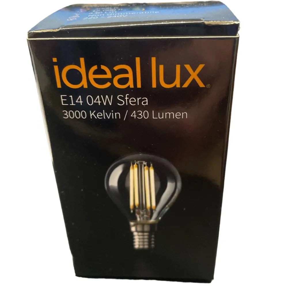 Lampadine Led-Ideal Lux Confezione n10 lampadine e14 led 4w 3000k 480lm sfera