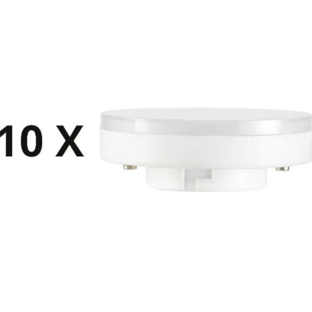 Lampadine Led-Ideal Lux Confezione n10 lampadine gx53 led 7w 3000k 730lm 110