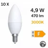 Lampadine Led-Selezionato da Mazzolaluce Confezione n 10 lampadine led e14 4,9w 3000k 470 lumen dimmerabile