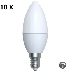 Lampadine Led-Selezionato da Mazzolaluce Confezione n 10 lampadine led e14 4,9w 3000k 470 lumen dimmerabile