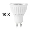 Lampadine Led-Ideal Lux Confezione n10 lampadine led gu10 7w 4000k 620lm cri90 ottica 50