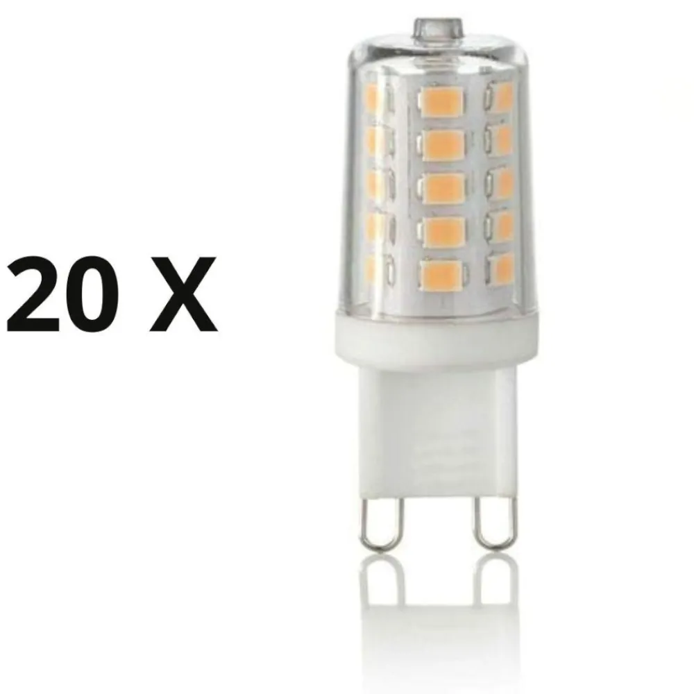Lampadine Led-Ideal Lux Confezione n20 lampadine led g9 4w 3000k 510lm