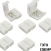 Strisce Led-Gea Luce Connettori di giunzione per strip led monocolore da 10mm pacco da 10pz gea gstc05