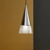 Lampade A Sospensione-Ideal Lux Cono sp1 lampada a sospensione per bancone isola cucina cromo