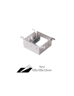 Accessori-Selezionato da Mazzolaluce Controcassa alluminio derivazione da incasso per parete in muratura