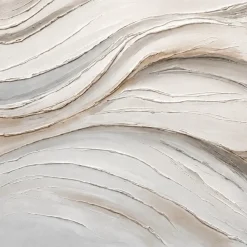 Quadri Moderni-Selezionato da Mazzolaluce Coppia di quadri astratti moderni pittura materica su tela per soggiorno bianco beige
