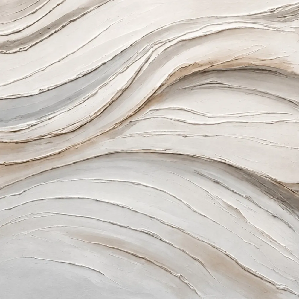 Quadri Moderni-Selezionato da Mazzolaluce Coppia di quadri astratti moderni pittura materica su tela per soggiorno bianco beige
