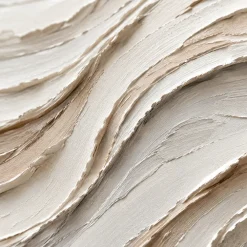 Quadri Moderni-Selezionato da Mazzolaluce Coppia di quadri astratti moderni pittura materica su tela per soggiorno bianco beige