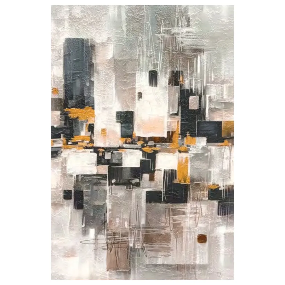 Quadri Moderni-Selezionato da Mazzolaluce Coppia di quadri astratti 50x70 moderni decorati telaio francese