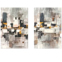 Quadri Moderni-Selezionato da Mazzolaluce Coppia di quadri 60x90 astratti dipinti moderni tele per soggiorno