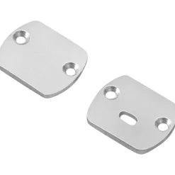Strisce Led-Gea Luce Coppia di tappi terminali testate bianchi per profilo