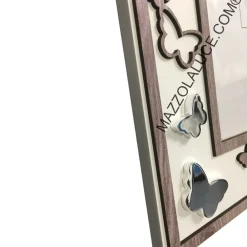 Soprammobili Moderni-Bongelli Preziosi Cornice portafoto 13x18 da tavolo farfalle rovere