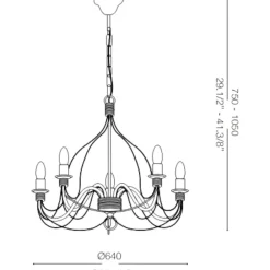 Lampadario Camera Da Letto-Ideal Lux Corte sp5 lampadario per camera da letto bianco antico