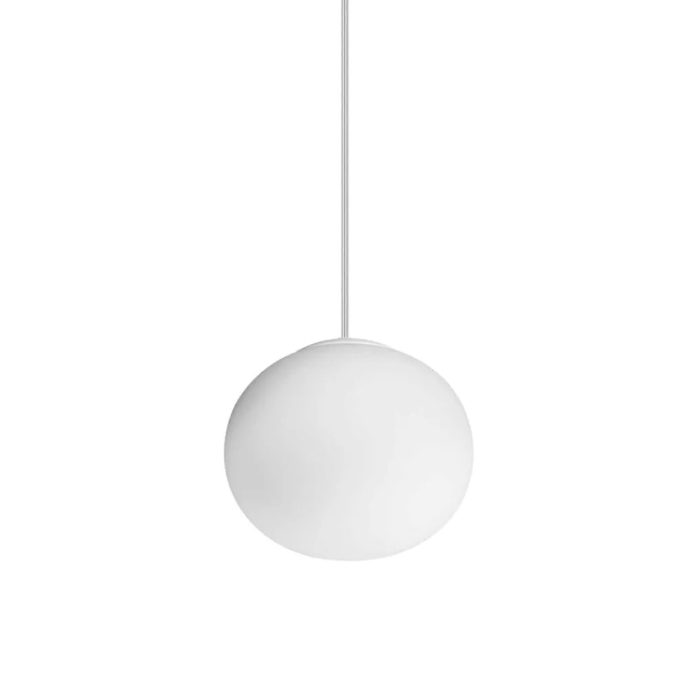 Lampade A Sospensione-Ideal Lux Cotton sp1 d13 lampada a sospensione sfera bianca