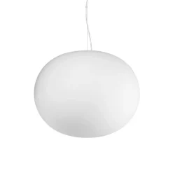 Lampadari Cucina-Ideal Lux Cotton sp1 d40 lampadario da cucina ovale bianco