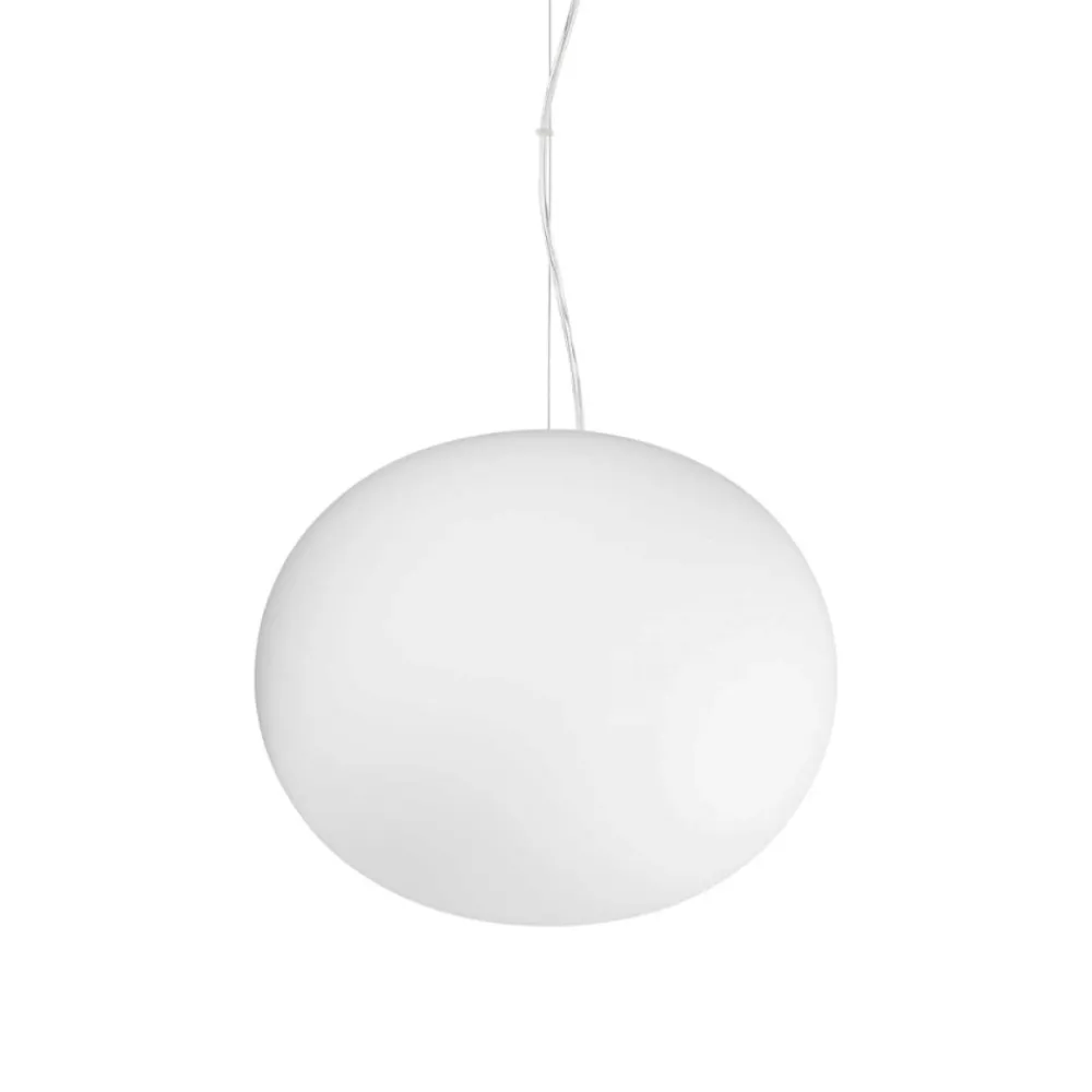 Lampadari Moderni-Ideal Lux Cotton sp1 d30 lampadario particolare moderno vetro bianco