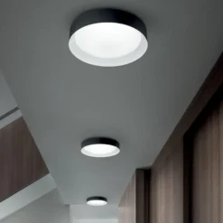 Plafoniere Moderne-Linea Light Crew 2 plafoniera led per cucina 17w 3000k tonda
