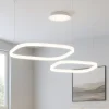Lampadari Moderni-Gea Luce Criseide lampadario led doppio diffusore bienco 3000k quadrati