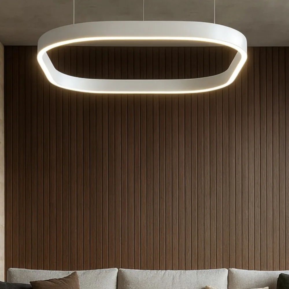 Lampadari Moderni-Gea Luce Criseide sp1 q lampadario moderno led 60w 3000k quadrato