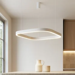 Lampadari Moderni-Gea Luce Criseide sp1 q lampadario moderno led 60w 3000k quadrato