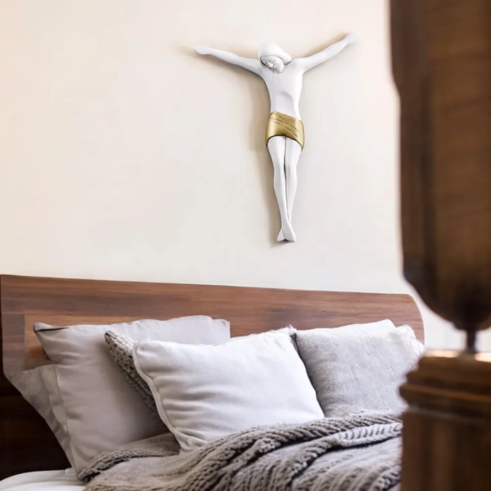 Crocifissi Da Parete-Bongelli Preziosi Crocifisso corpo di cristo da parete 37x32 moderno