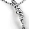 Crocifissi Da Parete-Selezionato da Mazzolaluce Crocifisso cristo 32x23 da appendere a parete cromato argento