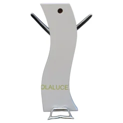 Crocifissi Da Parete-Selezionato da Mazzolaluce Crocifisso da parete o tavolo moderno 40x19 avorio cristo argento