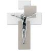Crocifissi Da Parete-Bongelli Preziosi Crocifisso da parete 27x19 argento nocciola