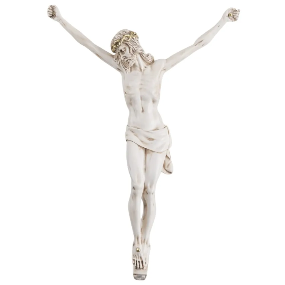 Crocifissi Da Parete-Selezionato da Mazzolaluce Crocifisso da parete 22x16 avorio oro