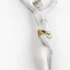 Crocifissi Da Parete-Selezionato da Mazzolaluce Crocifisso da parete 22x16 cristo senza crove bianco oro