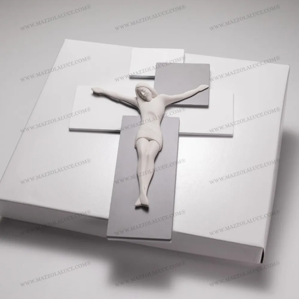Crocifissi Da Parete-Bongelli Preziosi Crocifisso da parete 42x30 grigio moderno