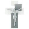 Crocifissi Da Parete-Bongelli Preziosi Crocifisso da parete 60x40 moderno grigio