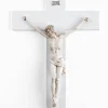 Crocifissi Da Parete-Selezionato da Mazzolaluce Crocifisso grande da parete 48x30 bianco cristo avorio