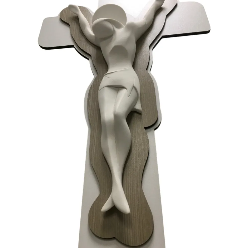Crocifissi Da Parete-Selezionato da Mazzolaluce Crocifisso stilizzato da parete design moderno 51x29
