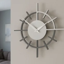 Orologi Da Parete Moderni-Selezionato da Mazzolaluce Crosshair orologio da parete moderno legno grigio quarzo