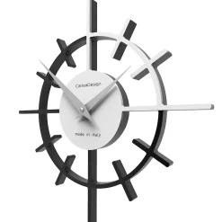 Orologi Da Parete Moderni-Selezionato da Mazzolaluce Crosshair orologio legno nero grigio da parete moderno