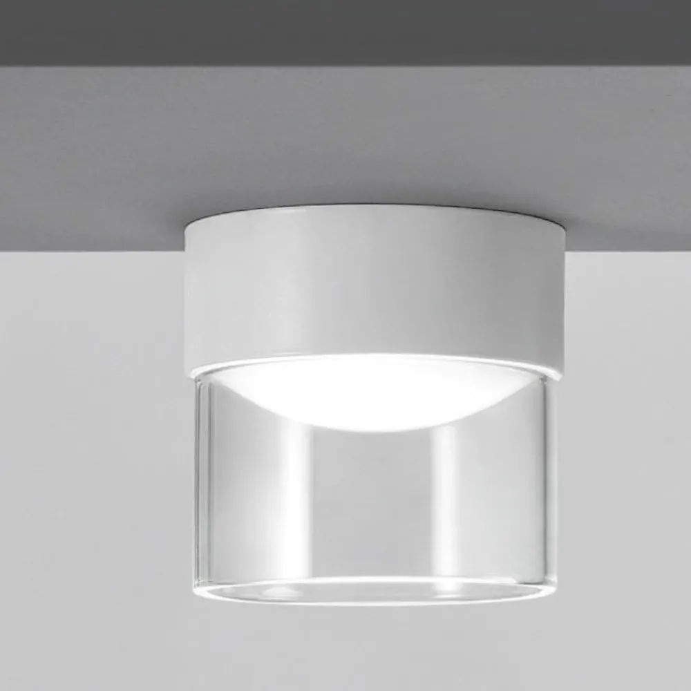 Faretti Da Soffitto-Linea Light Crumb plafoniera led tonda bianca 10w 3000k