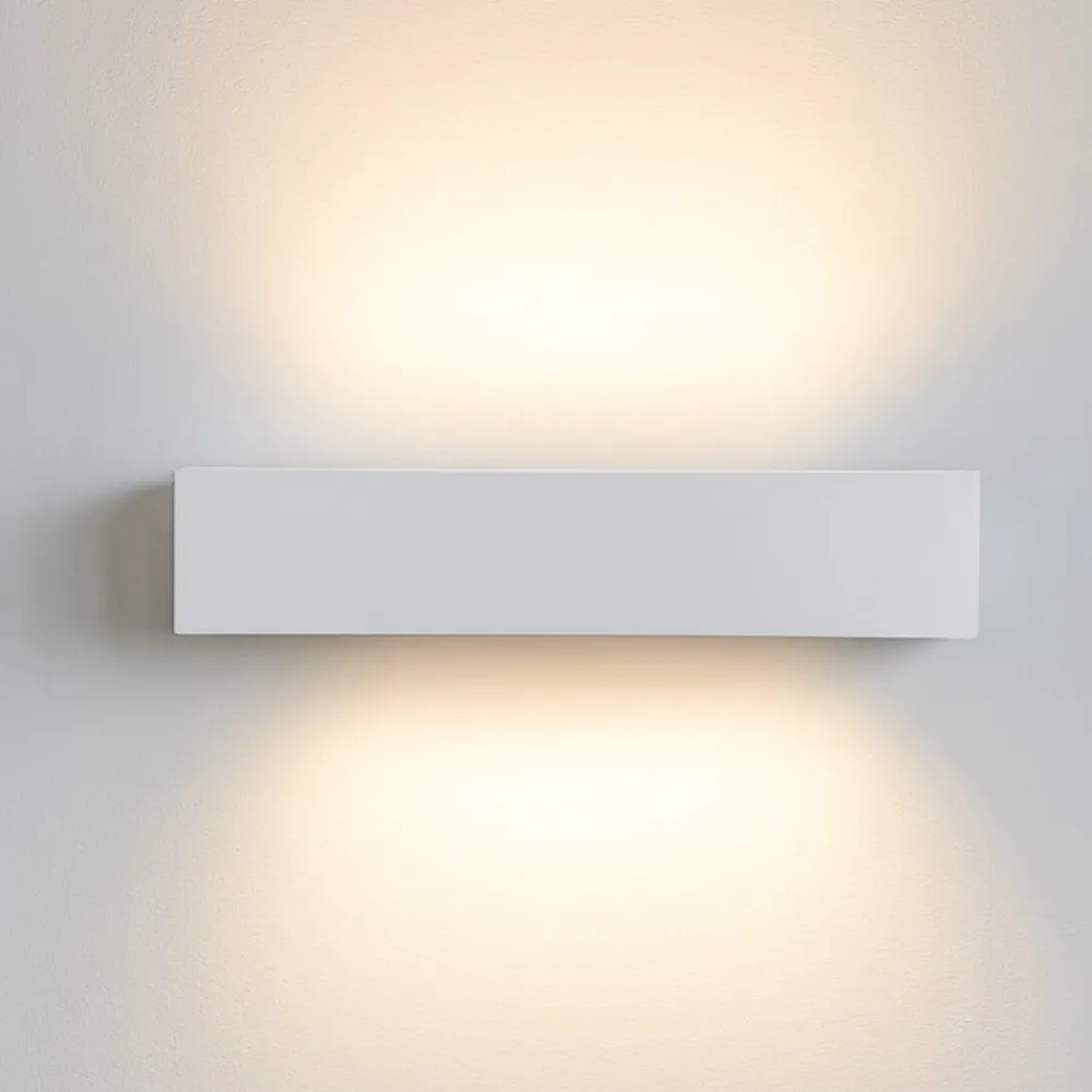 Applique Da Parete-Ideal Lux Cube ap d30 applique led 8w 3000k bianca 30cm