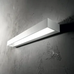 Applique Da Parete-Ideal Lux Cube ap d30 applique led 8w 3000k bianca 30cm