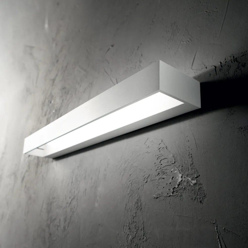 Applique Da Parete-Ideal Lux Cube ap d30 applique led 8w 3000k bianca 30cm